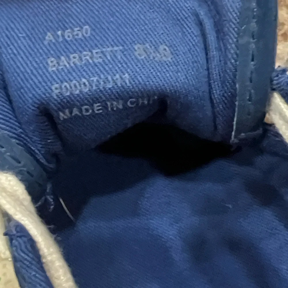 Coach Barrett Poppy Floral canvas sneakers with a blue and white graffiti SZ 8.5